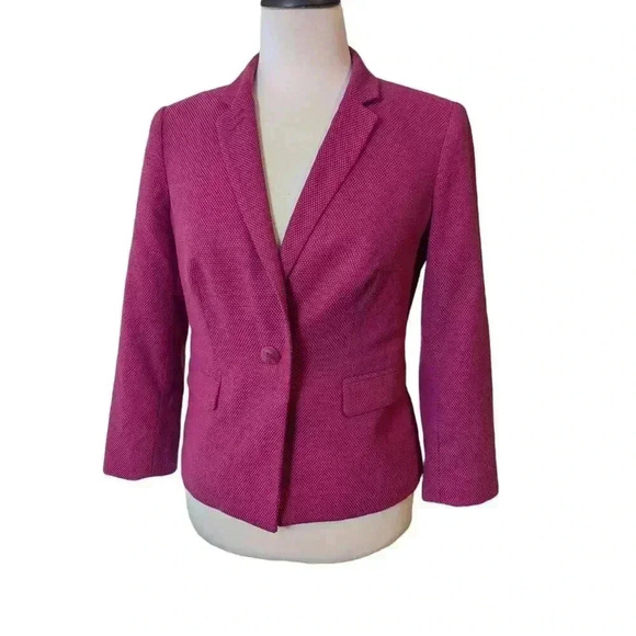 The Limited Pink Single Button Double Pocket Blazer Jacket Size Small - Picture 1 of 10